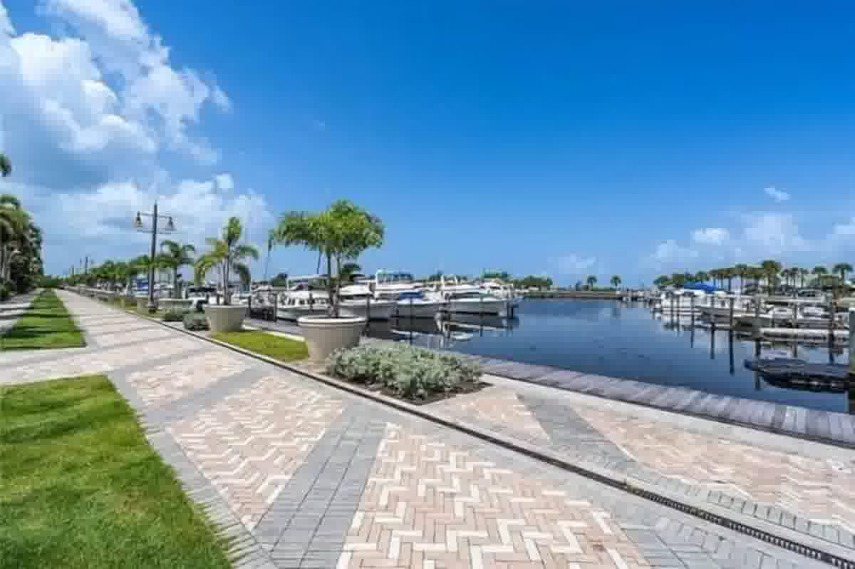Marina and canal